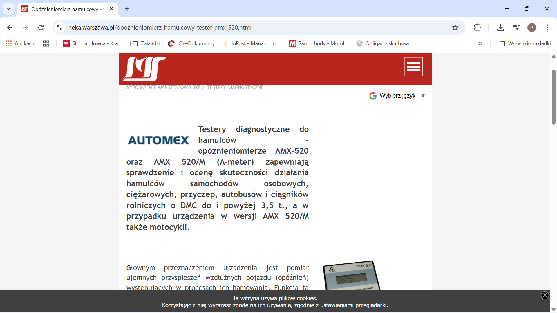 Ciągnik Rolniczy DMC <3,5t / >3,5t a podstawowa stacja kontroli.